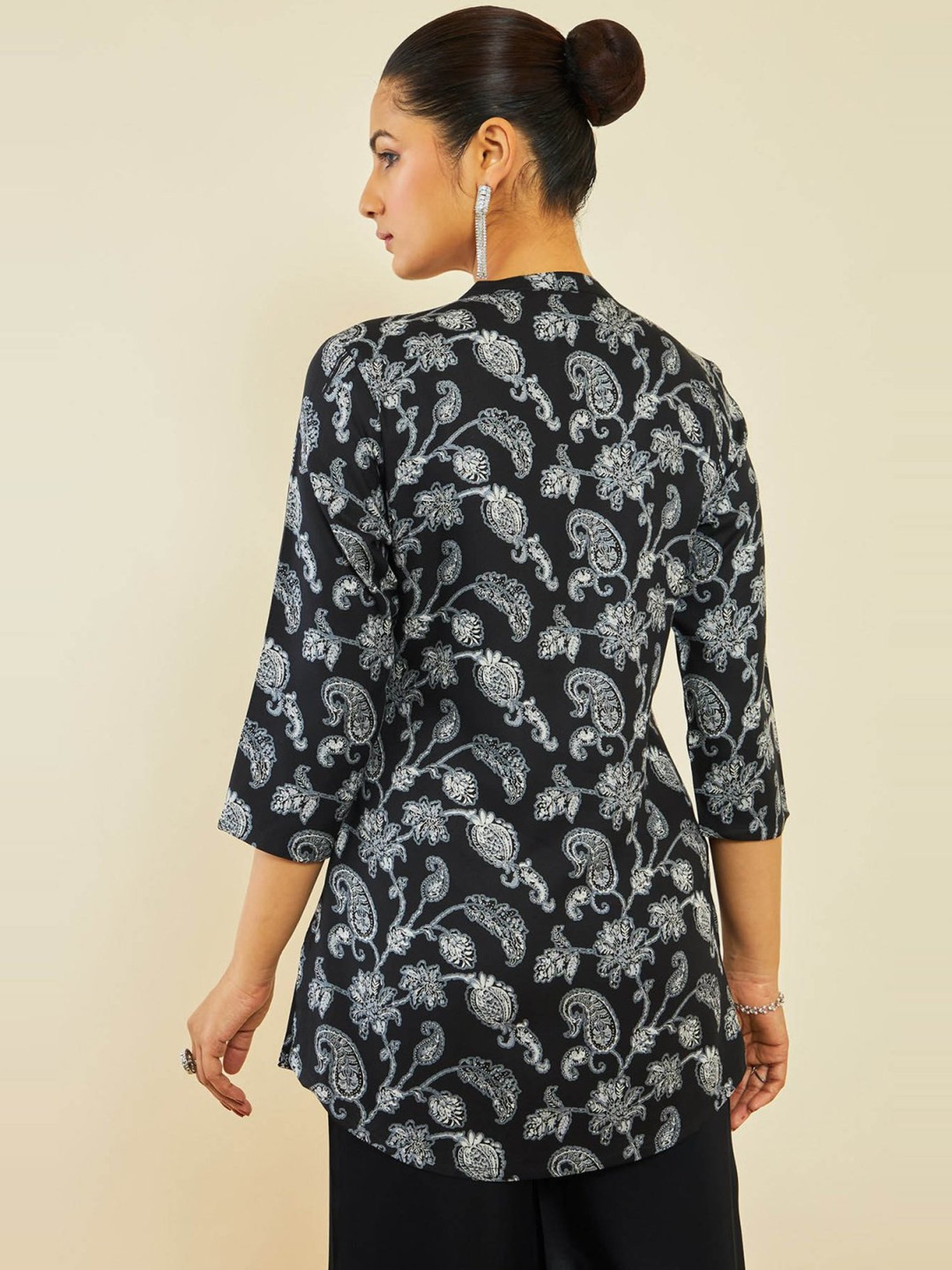 Soch Black Printed Tunic