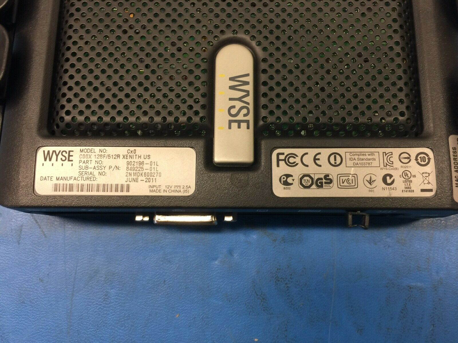 WYSE HDX Cx0 C00X 128F/512R Thin Client 902196-01L