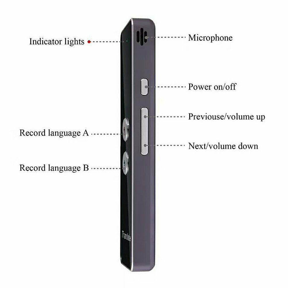 T8+ Translaty 2-Way Smart Instant Real Time Voice 40 Languages Translator