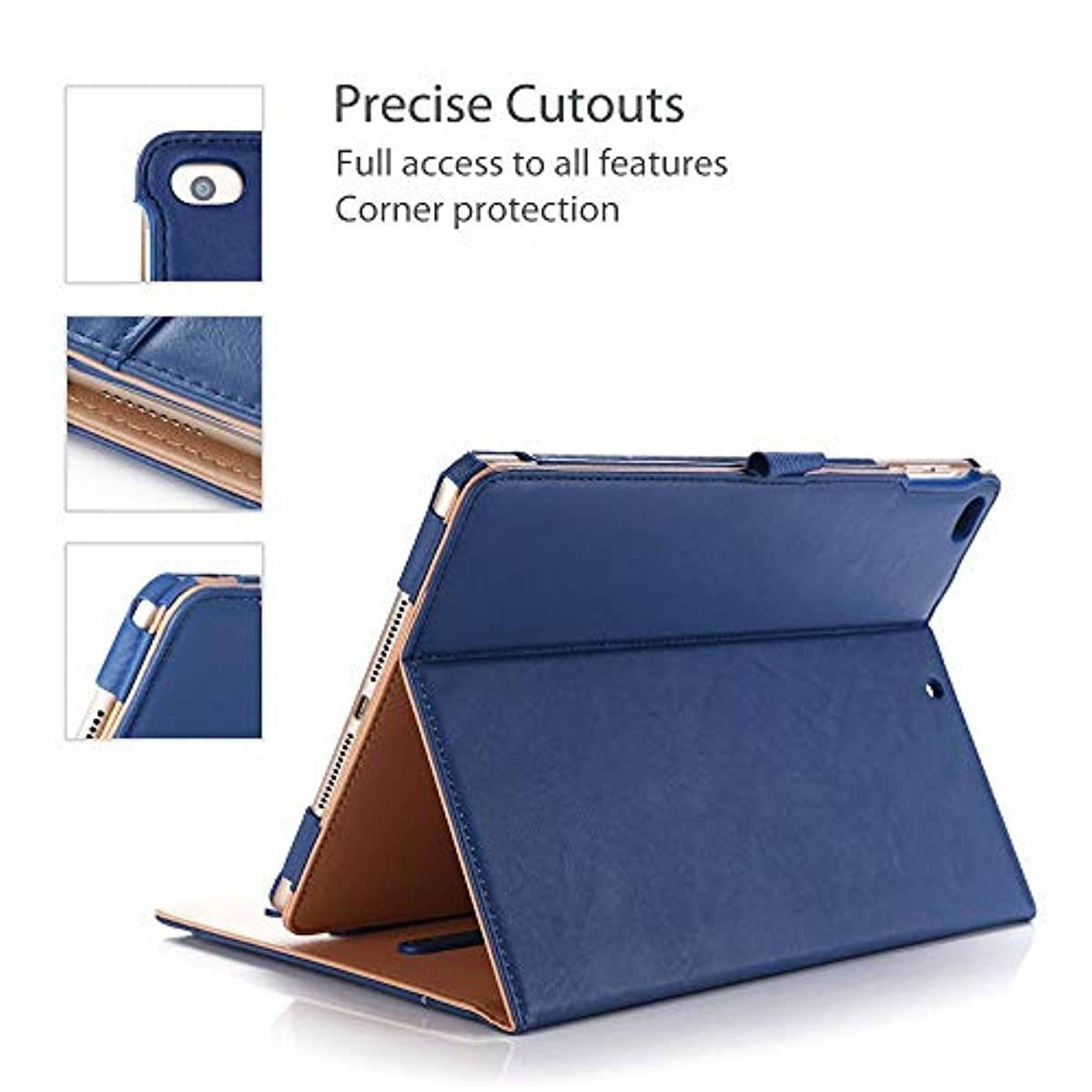 ProCase iPad 9.7 Case (Old Model) 2018 iPad 6th Gen / 2017 iPad 5th Gen Case Bundle with Elastic Apple Pencil Holder Case