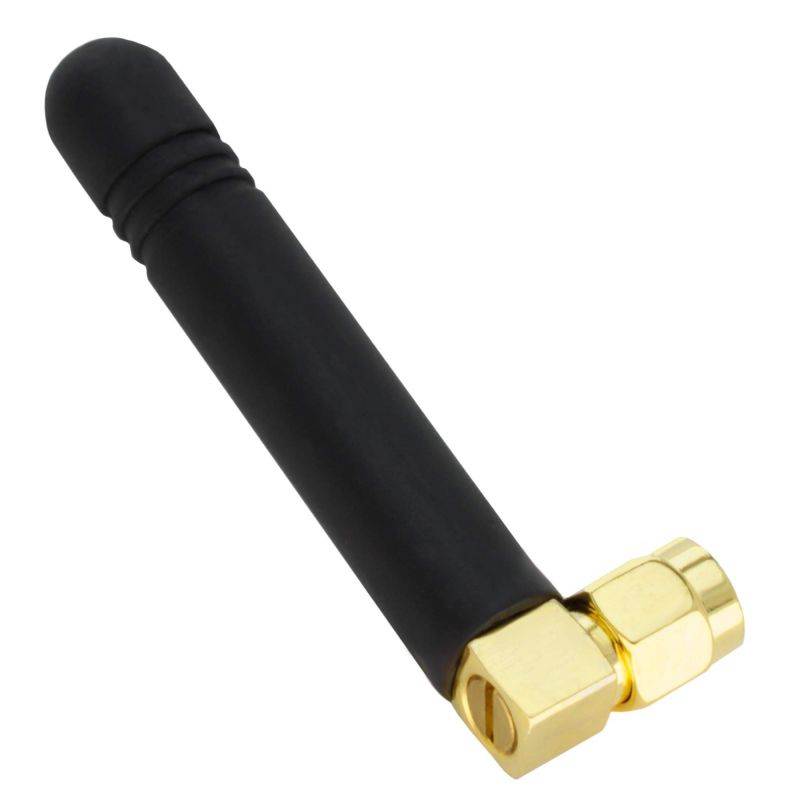 Shopcorp GSM Omni Directional Thumb Antenna with SMA Male L-Type Connector &ndash; CDMA and WCDMA, 2.5 dBi Gain and 850-2100/2400 MHz (1 Unit)