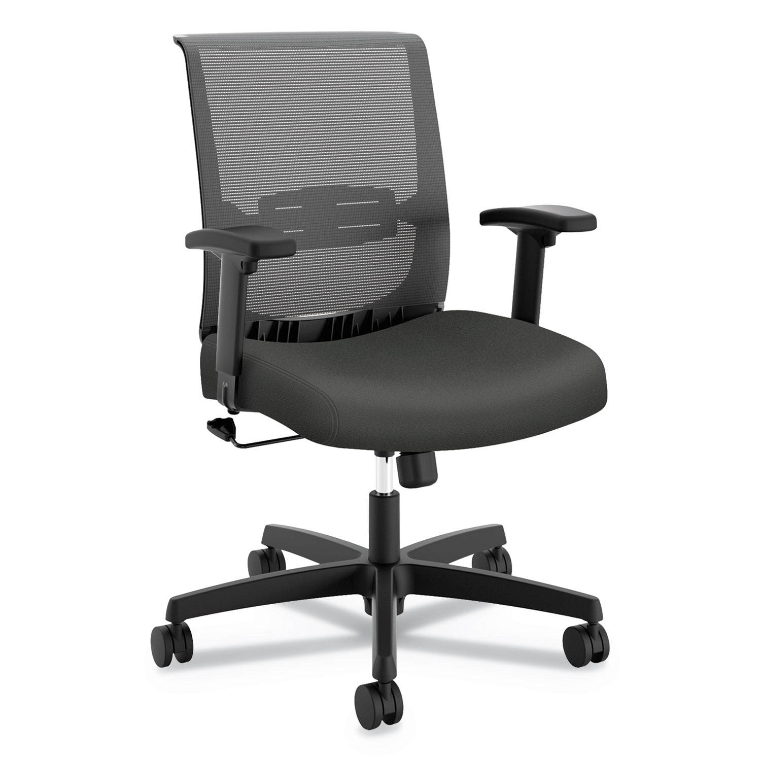 HON Company Convergence Mid-Back Task Chair Swivel-Tilt 275lb Cap Iron Ore/Black