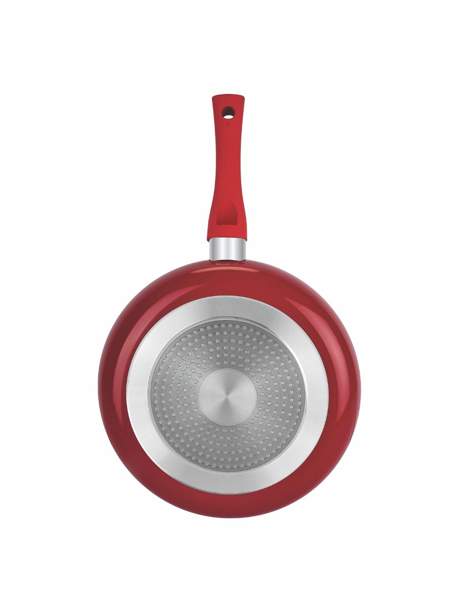 Bergner Ribera Red Non Stick Aluminium Induction Base Cookware Set of - 4 (2.6L)