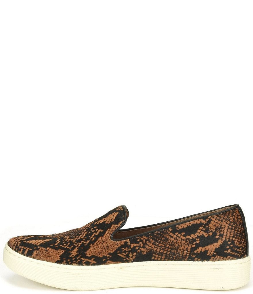Sofft Somers Snake Print Horsehair Slip-On Sneakers