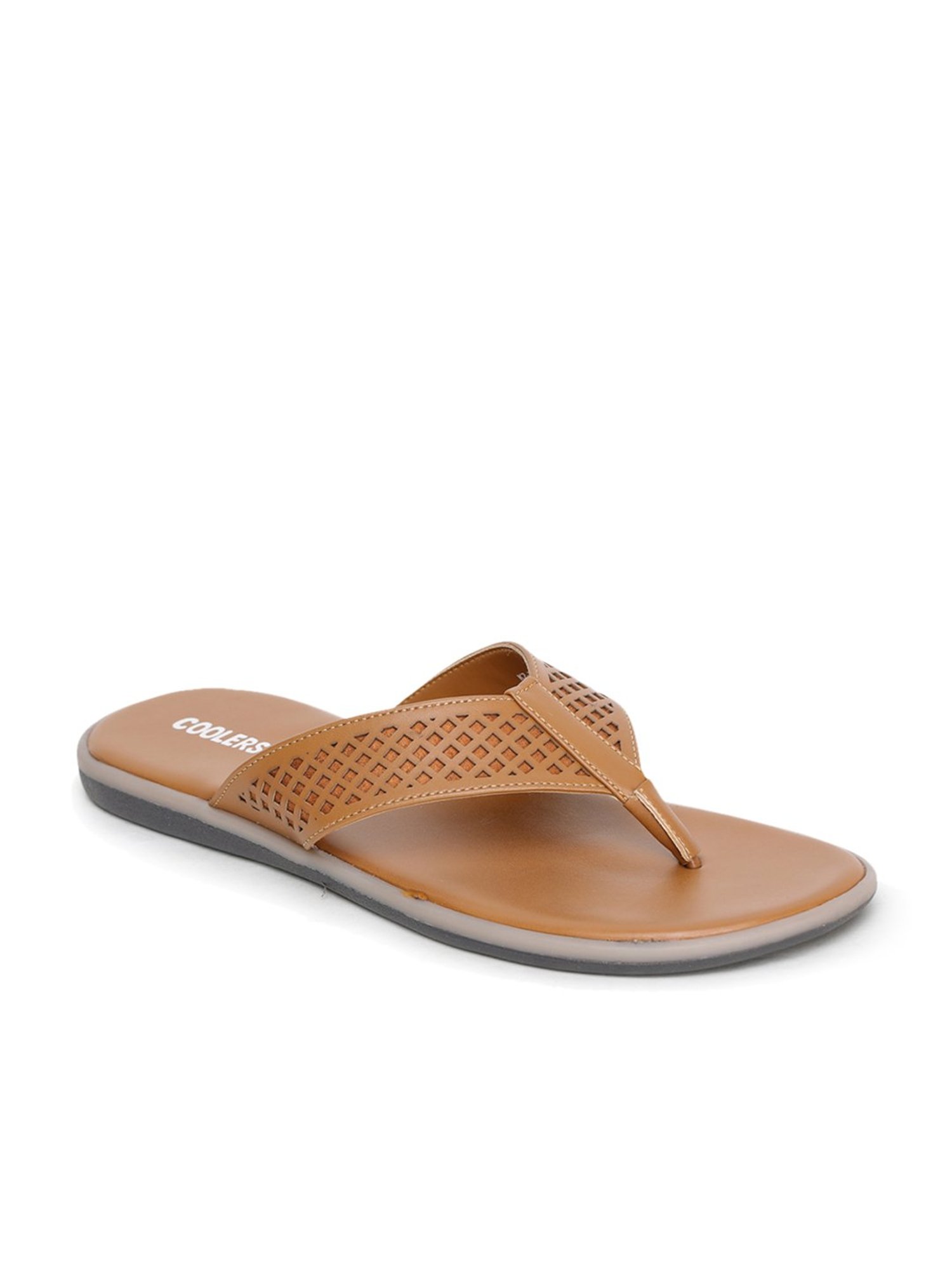 Coolers by Liberty Men's Tan & Grey Flip Flops