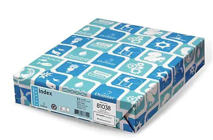 Domtar EarthChoice Index Paper 110 lbs 8.5" x 11" Bright White 81038