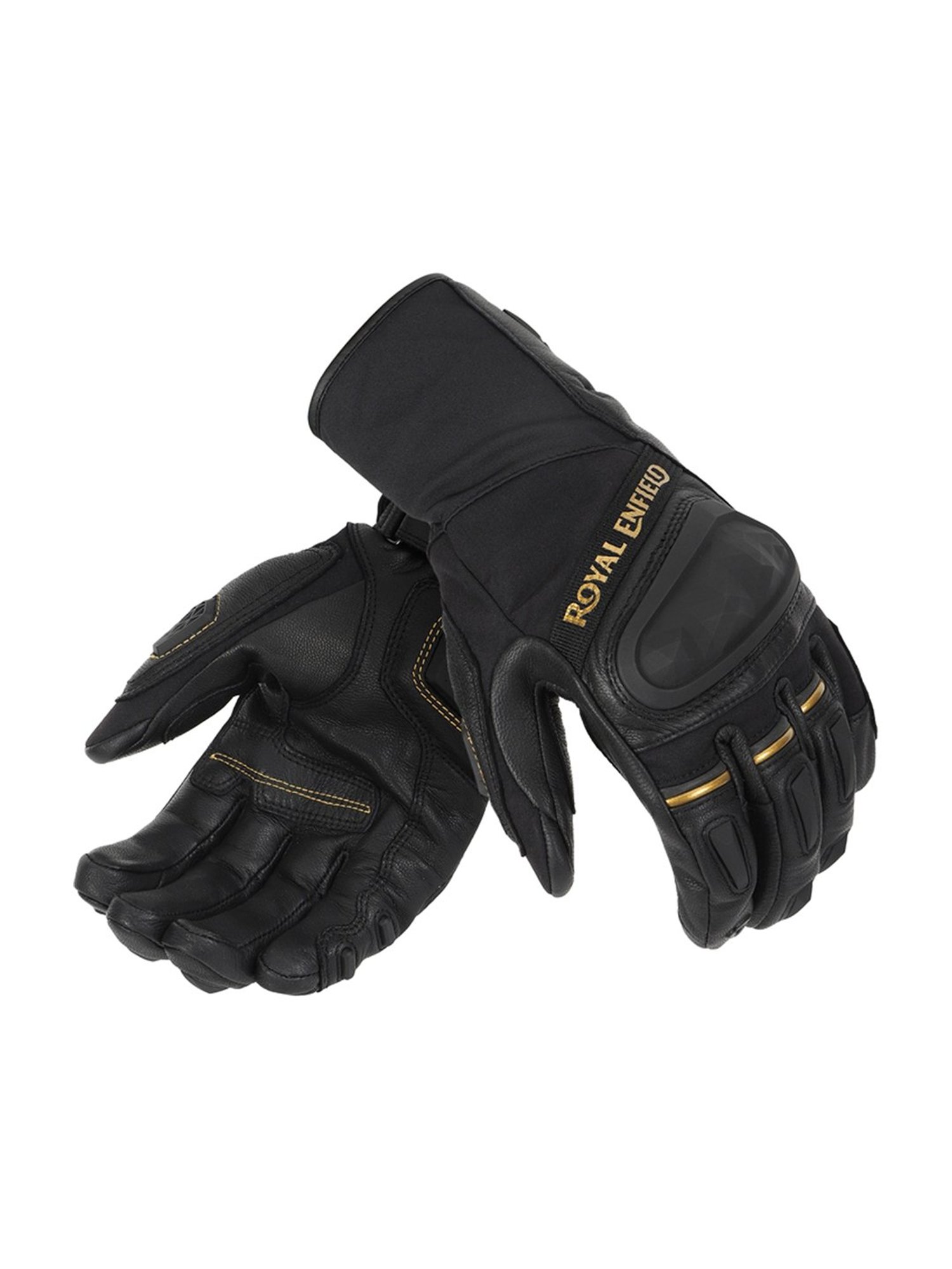 Royal Enfield Black Darcha Riding Gloves - L