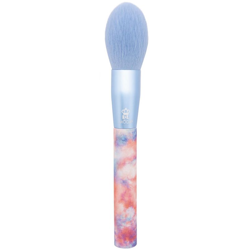 MODA Brush 5pc Dreamy Blue Tie Dye Makeup Brush Set, Includes - Blush, Domed Shadow, Crease, and Angle Eyeliner Brushes