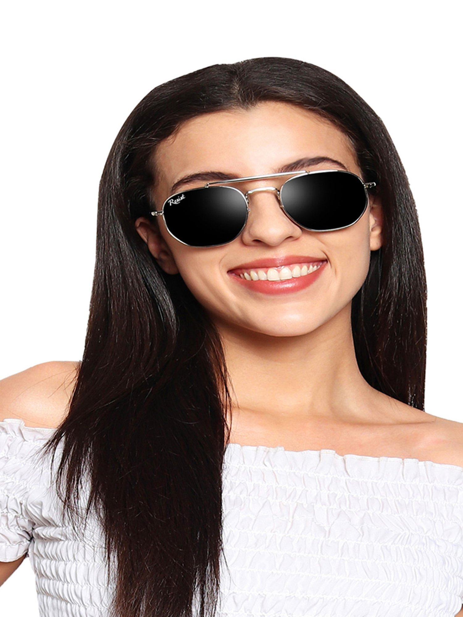 Resist Eyewear Black UV Protection Unisex Sunglasses