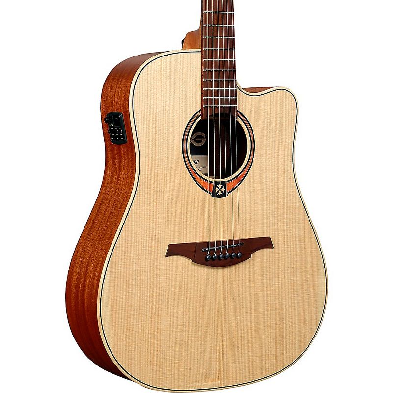 Lag Guitars Tramontane T170DCE Dreadnought Acoustic-Electric Guitar Satin Natural