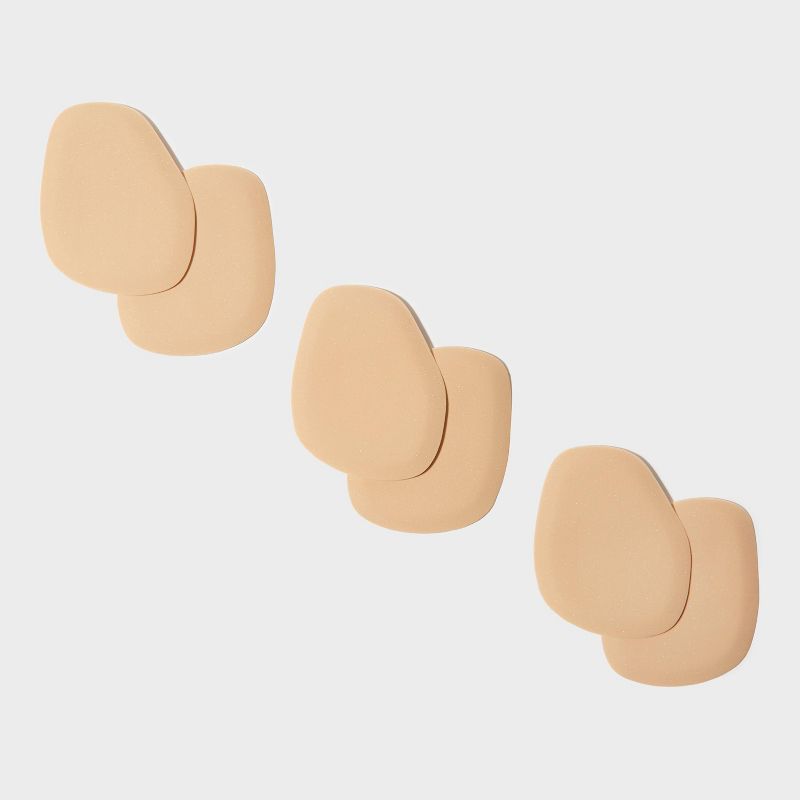 Women's Fab Feet by Foot Petals Ball of Foot Insoles Shoe Cushion Khaki - 3 pairs