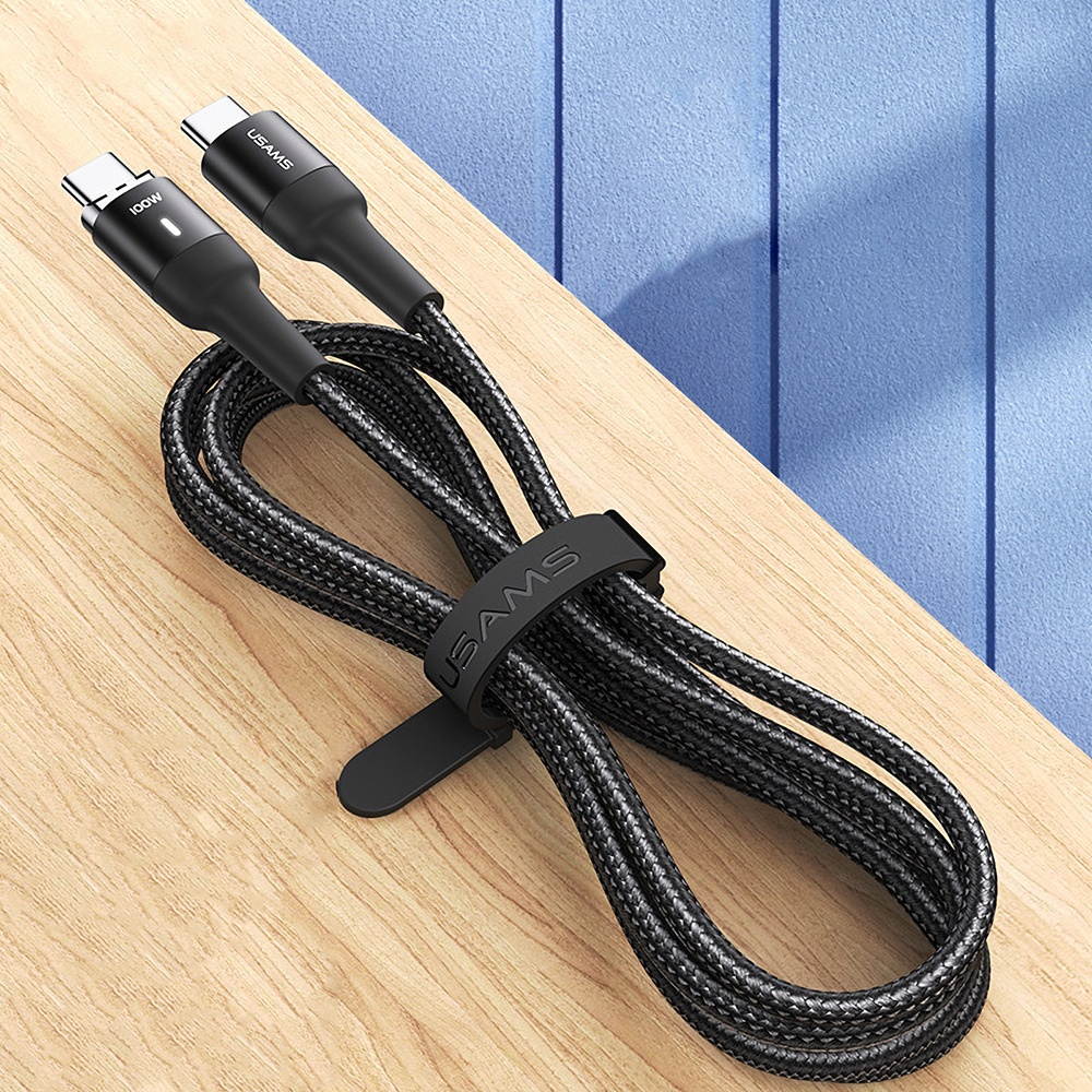 U58 Type-C to Type-C Magnetic Data Cable 100W PD Fast Charging Connection Cable 480Mbps Connector US-SJ466-Cable + Magnetic suction head