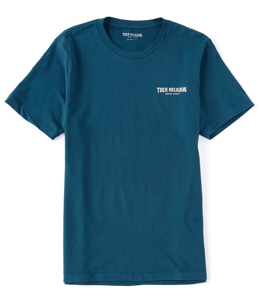 True Religion Short-Sleeve Small Arch Logo Crew T-Shirt