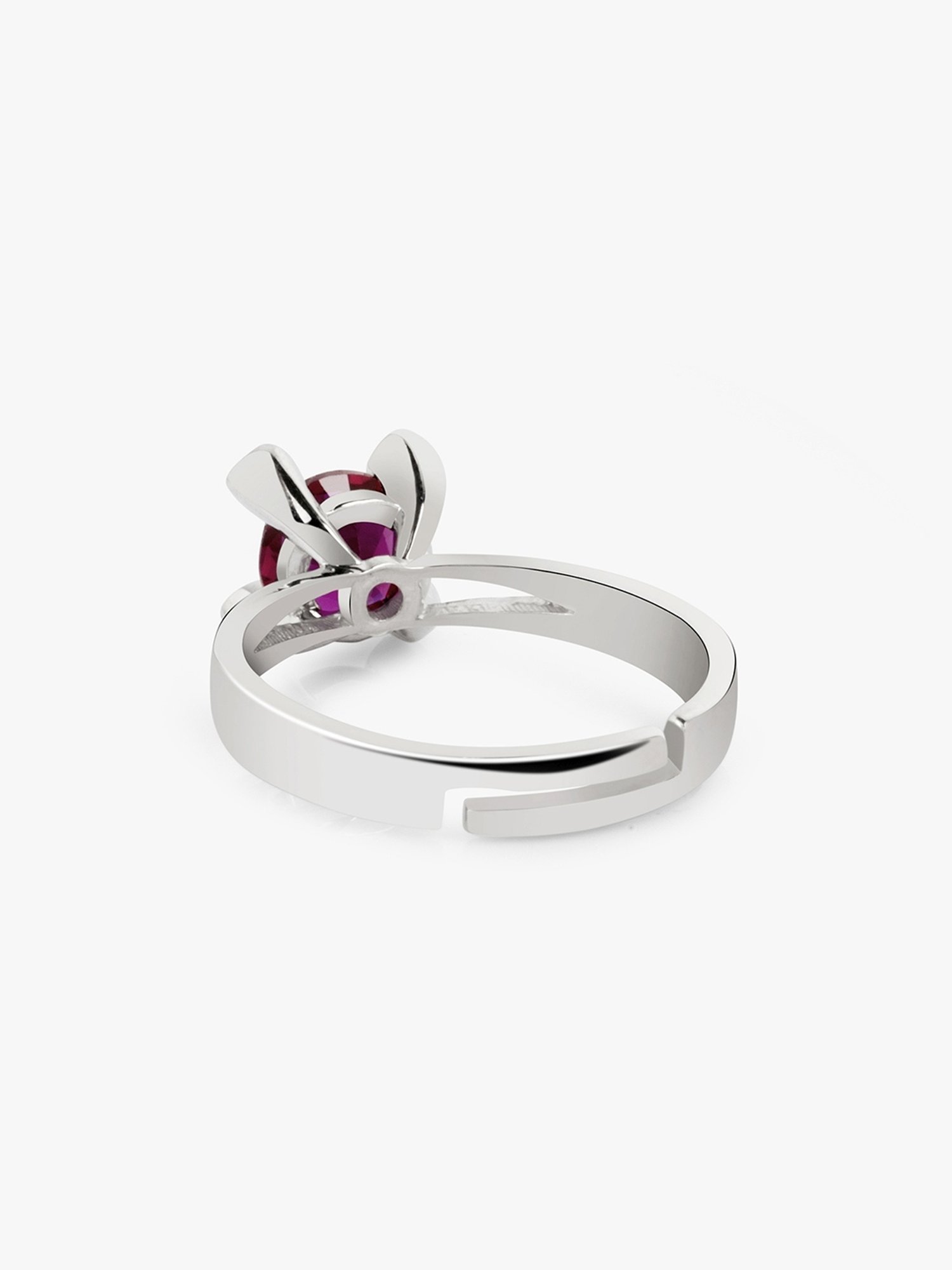 March by FableStreet 92.5 Sterling Silver Zircon Ring for Women