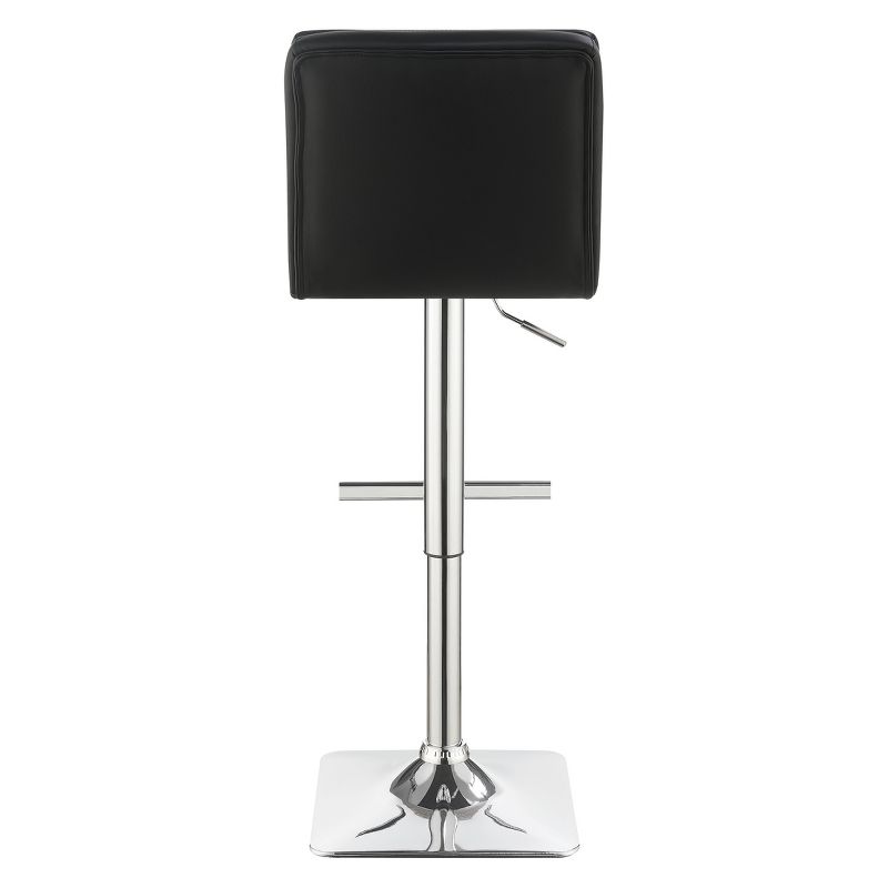 Set of 2 Private Reserves Adjustable Barstool Black