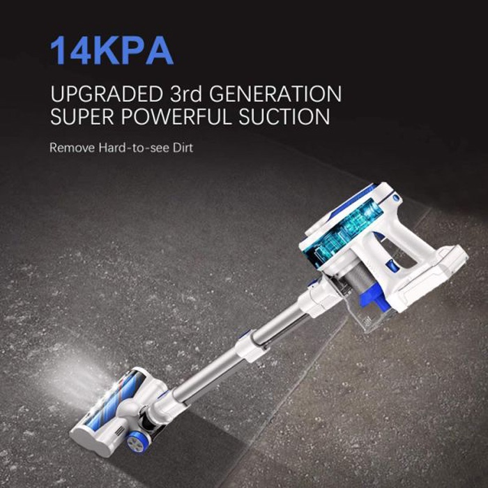 Aposen Cordless Stick Vacuum H150 14Kpa  strong suction, 30minutes  Long Runtime Detachable Battery, Extra Large Dustbin, Powerful Brushless Motor, Ultra Quiet Lightweight, 2 Adjustable Modes