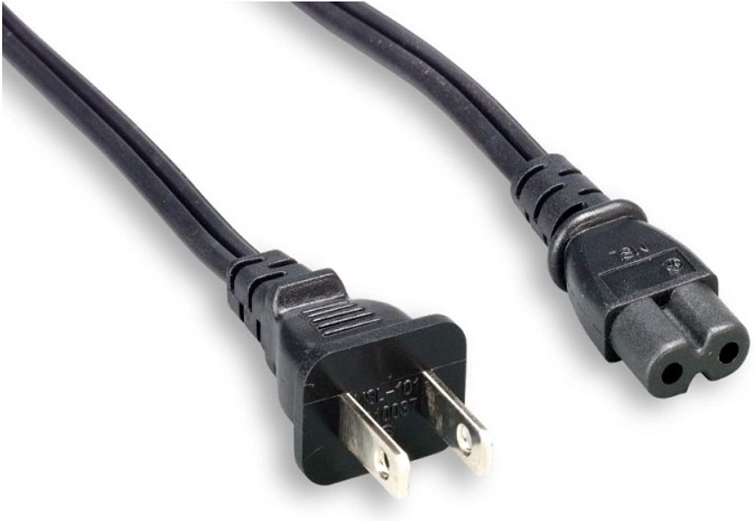 Micro Connectors, Inc. 6 feet 2 Prong Notebook Power Cord UL Approved (M05-125)