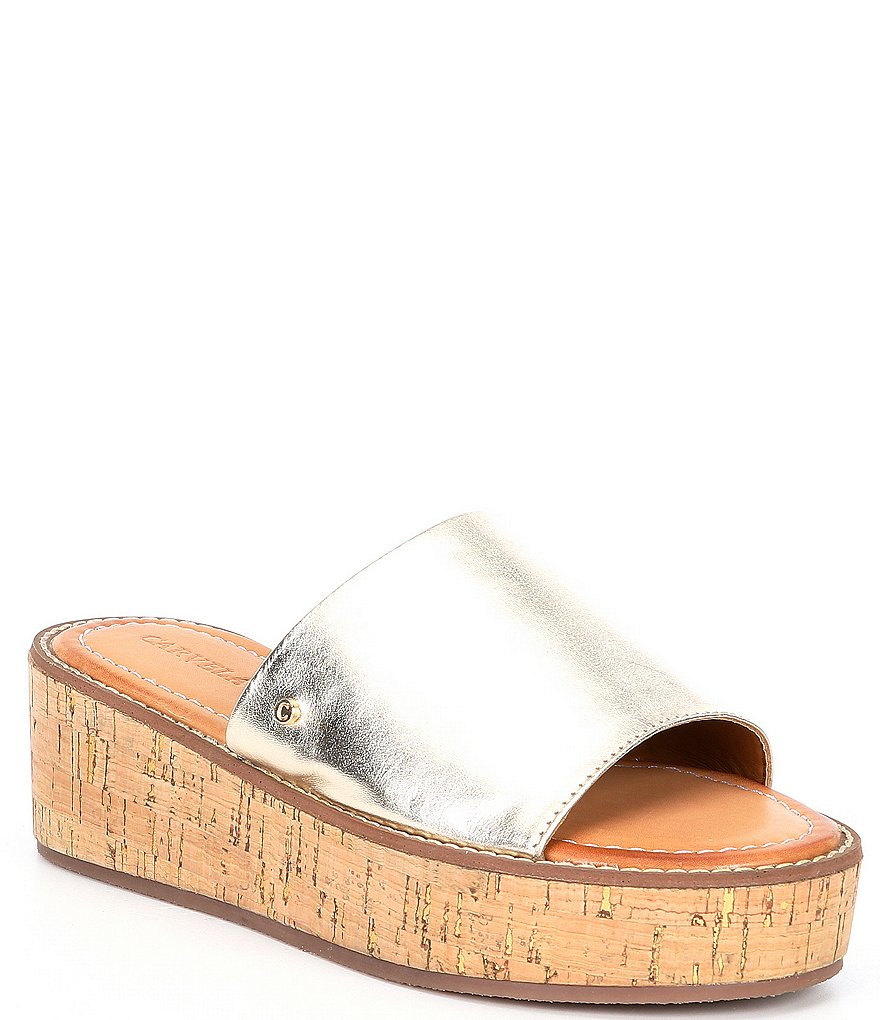Carvela Kue Leather Wedge Sandals