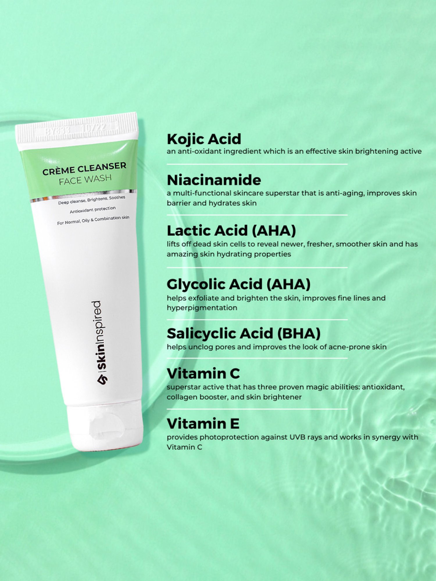 SkinInspired Creme Cleanser Face Wash - 70 ml