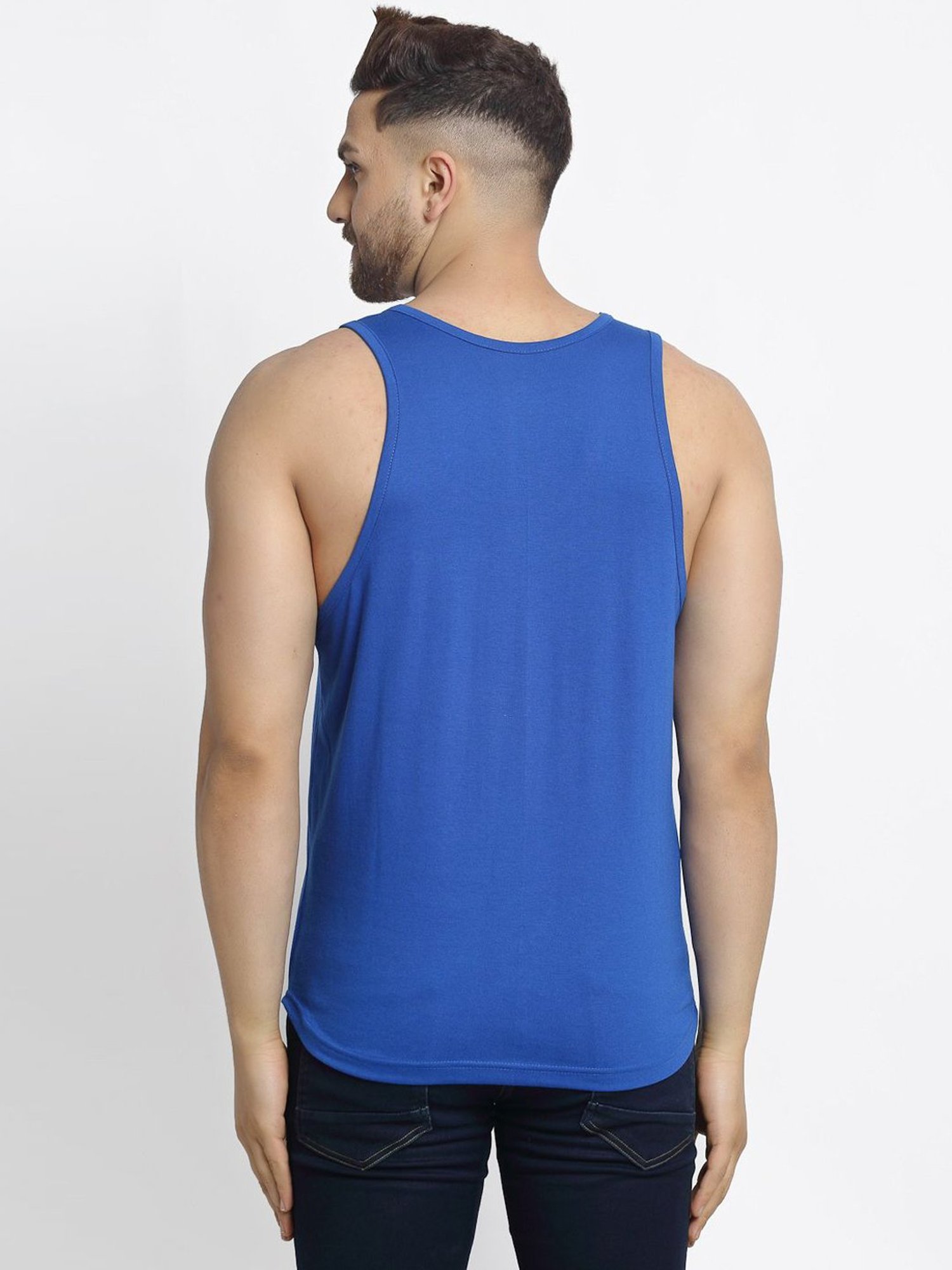 Friskers Multi Cotton Slim Fit Vest - Pack of 2