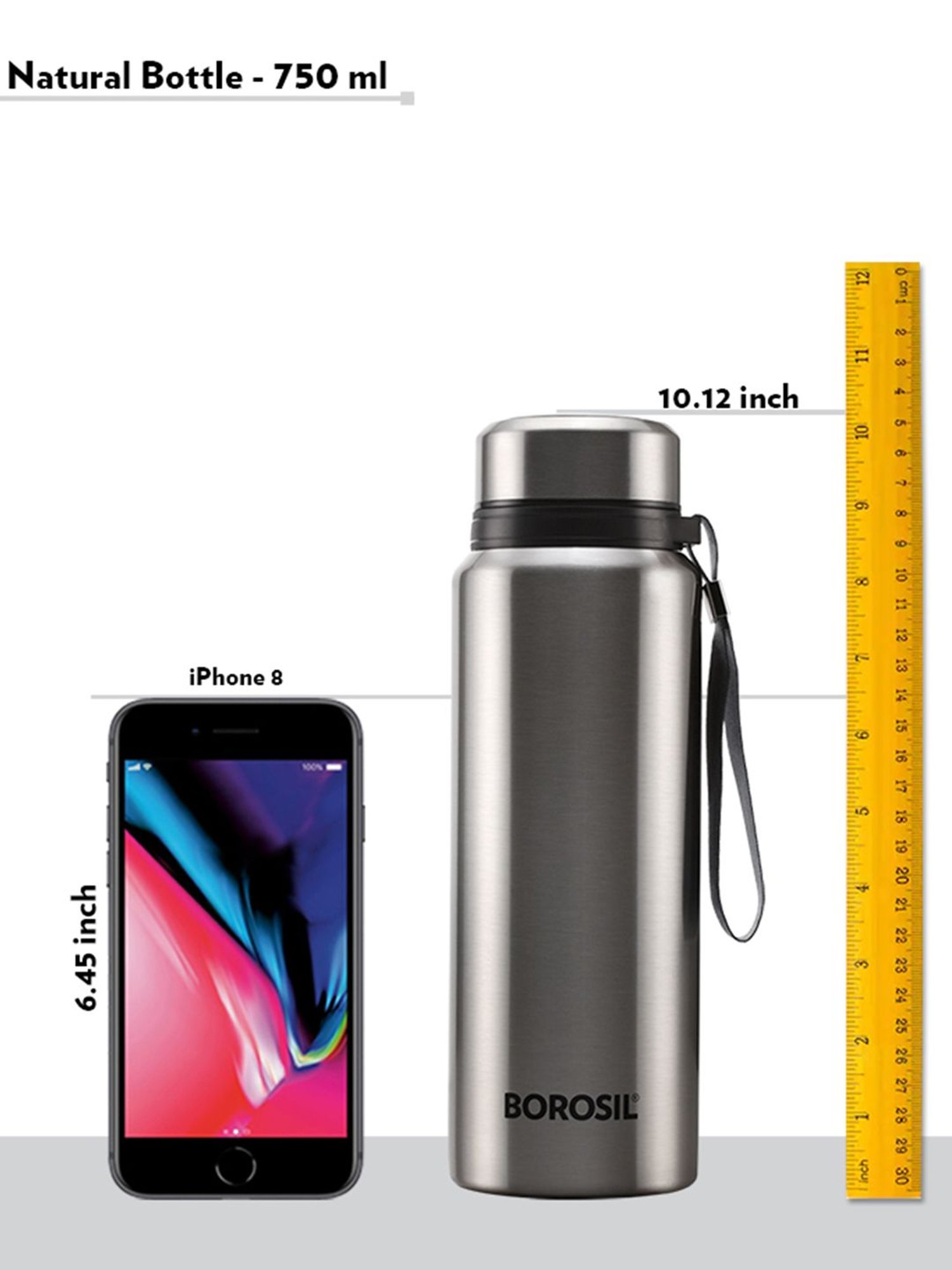 Milton Silver Stainless Steel Thermal Flask (1000 ml) - Set of 1