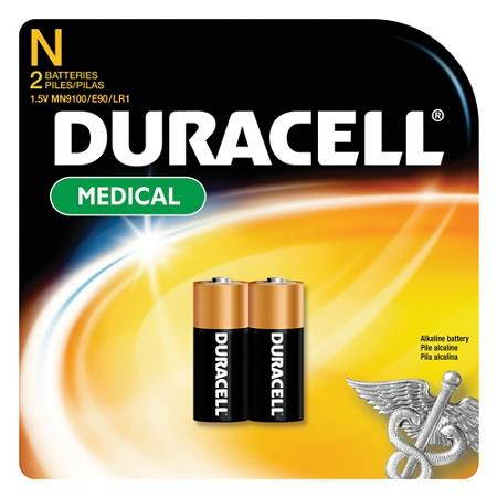 Duracell Coppertop Alkaline Medical Battery N 1.5V 2/Pk MN9100B2PK