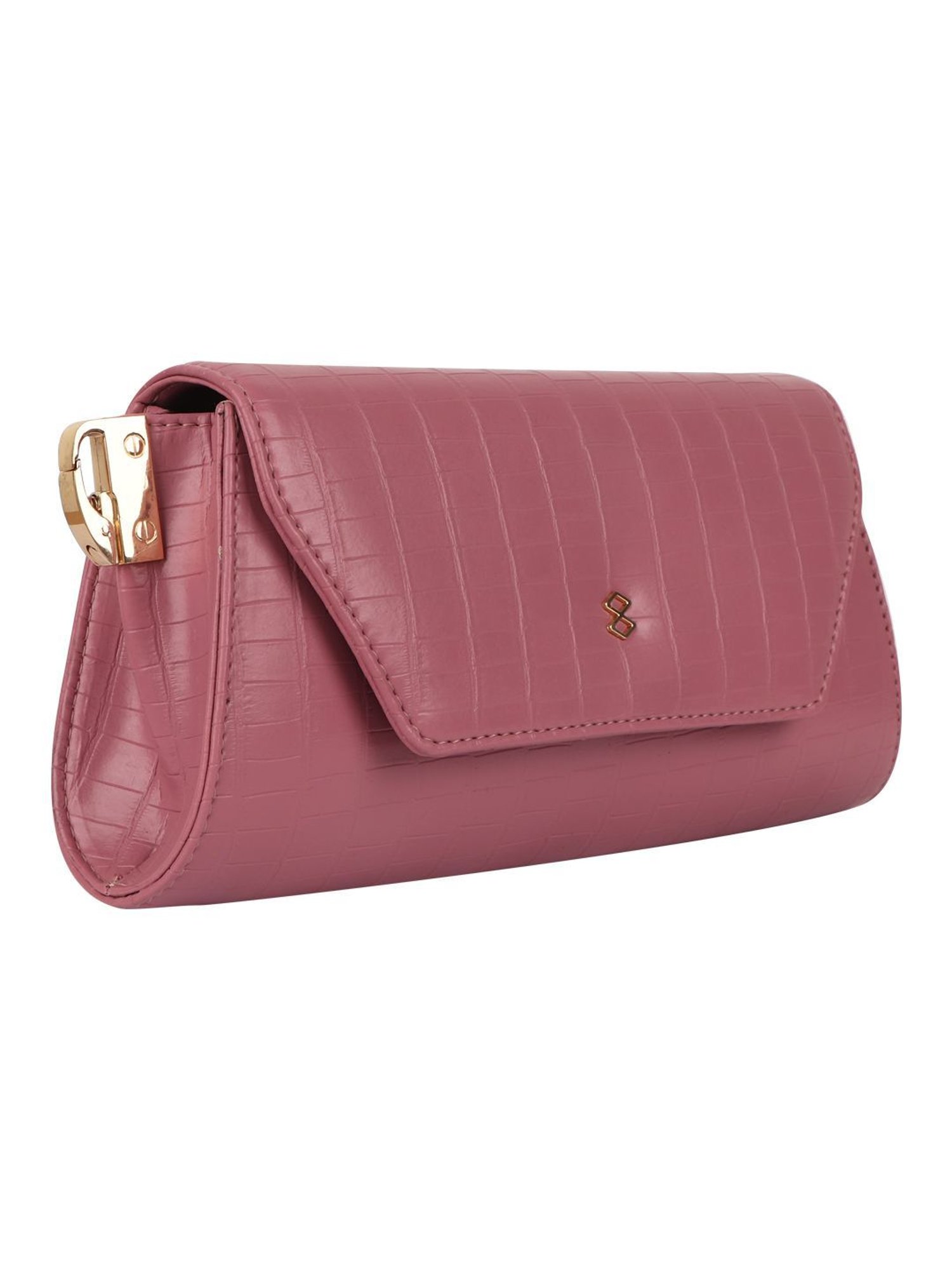Horra Pink Textured Small Cross Body Bag