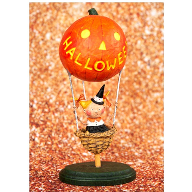 Lori Mitchell 10.75" Halloween Heights Halloween Hot Air Balloon  -  Decorative Figurines