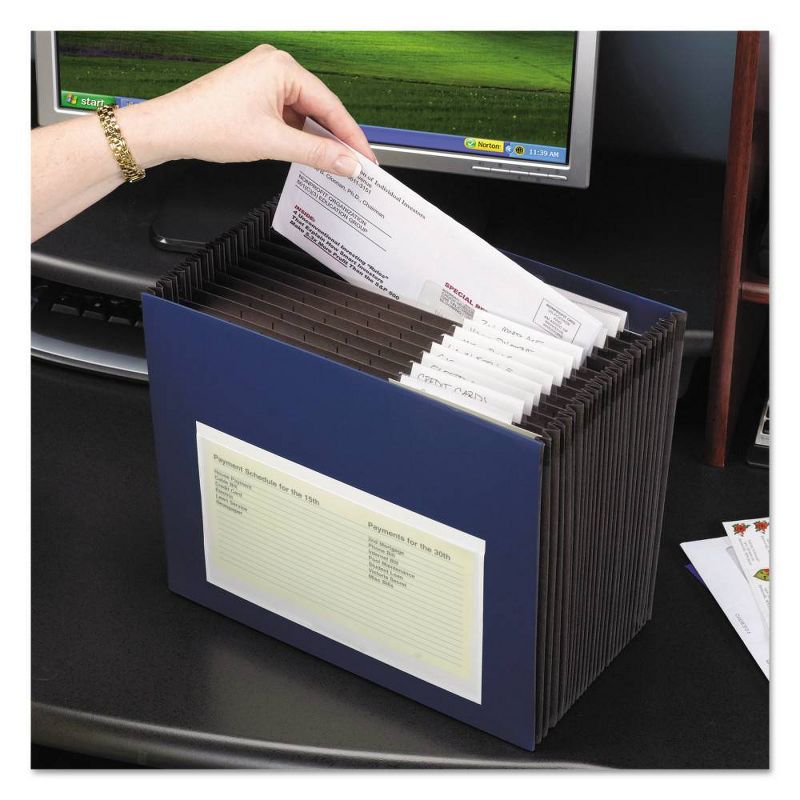 C-Line Panoramic Fold-Out Poly Sheet Protector, Clear, 11 x 17 Inches, pk of 25