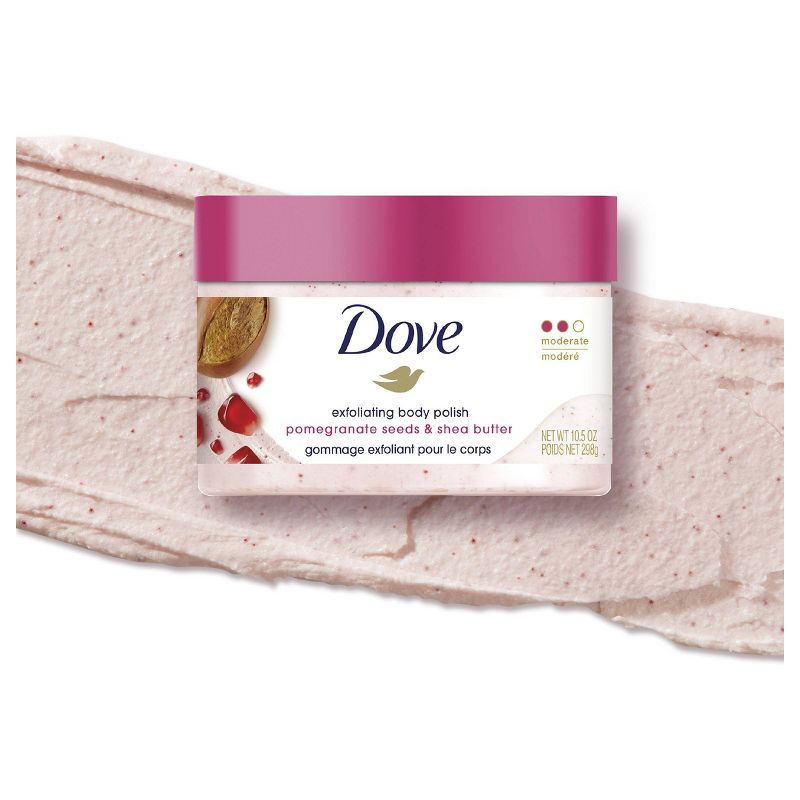 Dove Pomegranate Seeds & Shea Butter Exfoliating Body Polish Scrub - 10.5oz