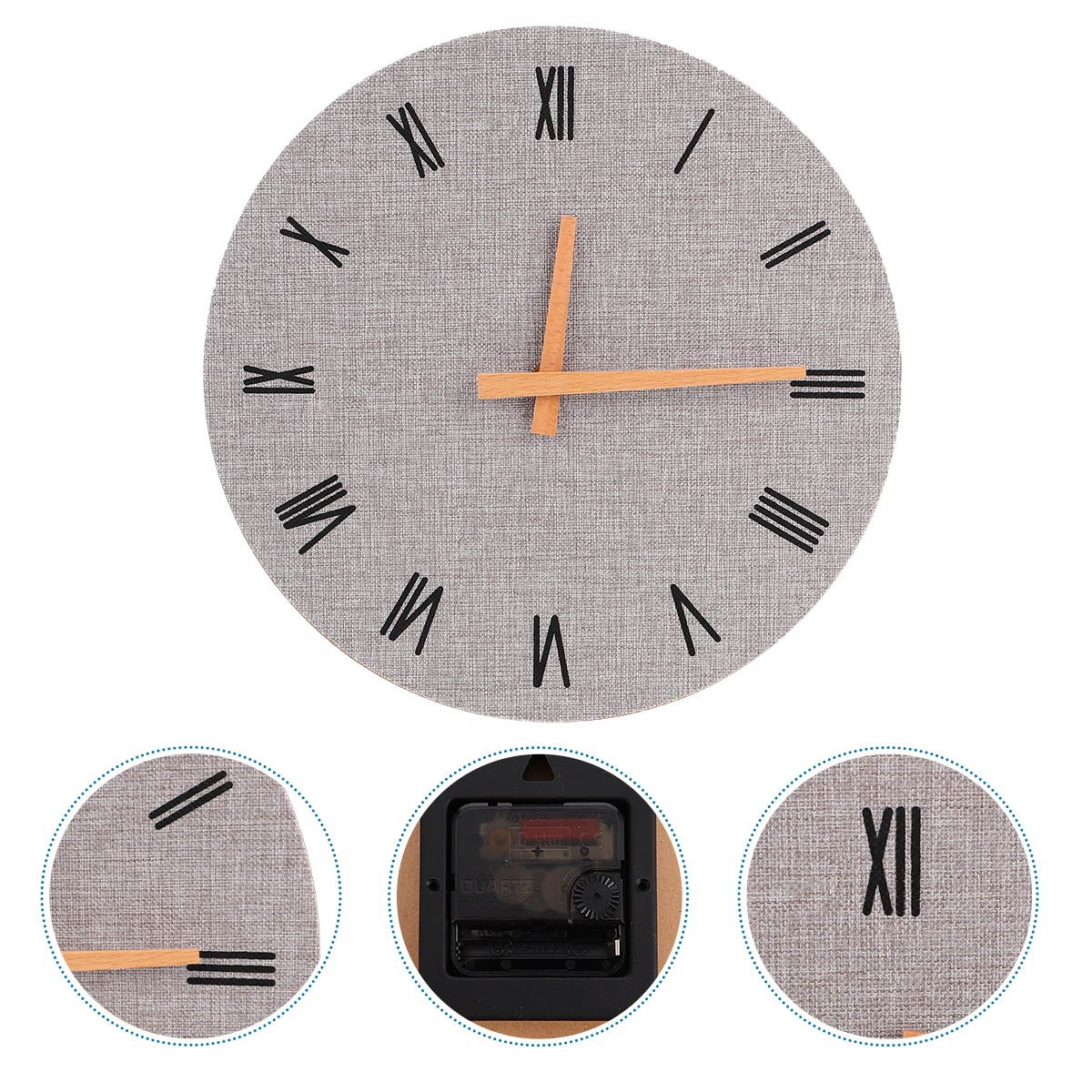 1Pc Creative Clock Decoration Household Hanging Quartz Office Clock Adornment