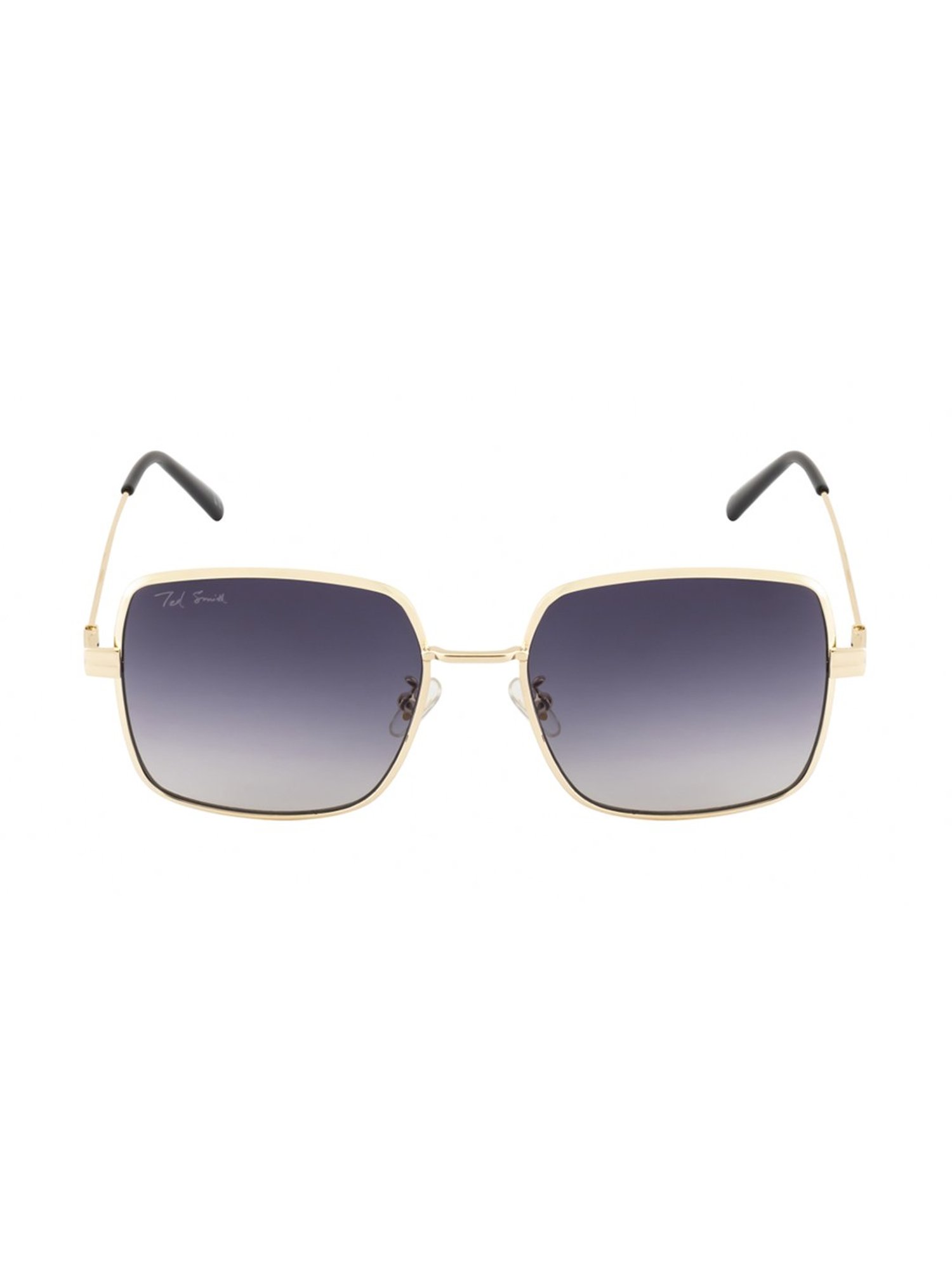 Ted Smith TSQUARE_C2 Blue Gradient Square Sunglasses