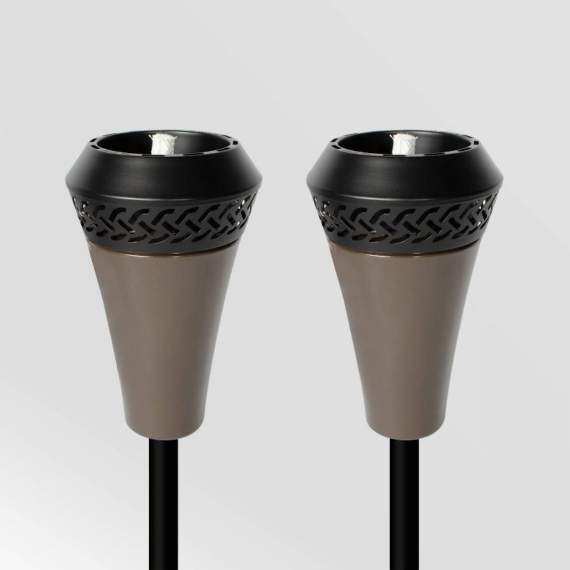 Tiki Brand 65" Island King Large Flame Torch - Gunmetal 2pk