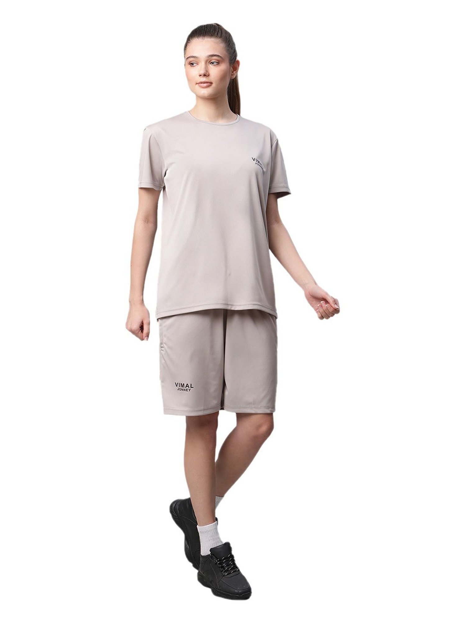 Vimal Jonney Multicolored Regular Fit T-Shirt With Shorts (Pack Of 2)