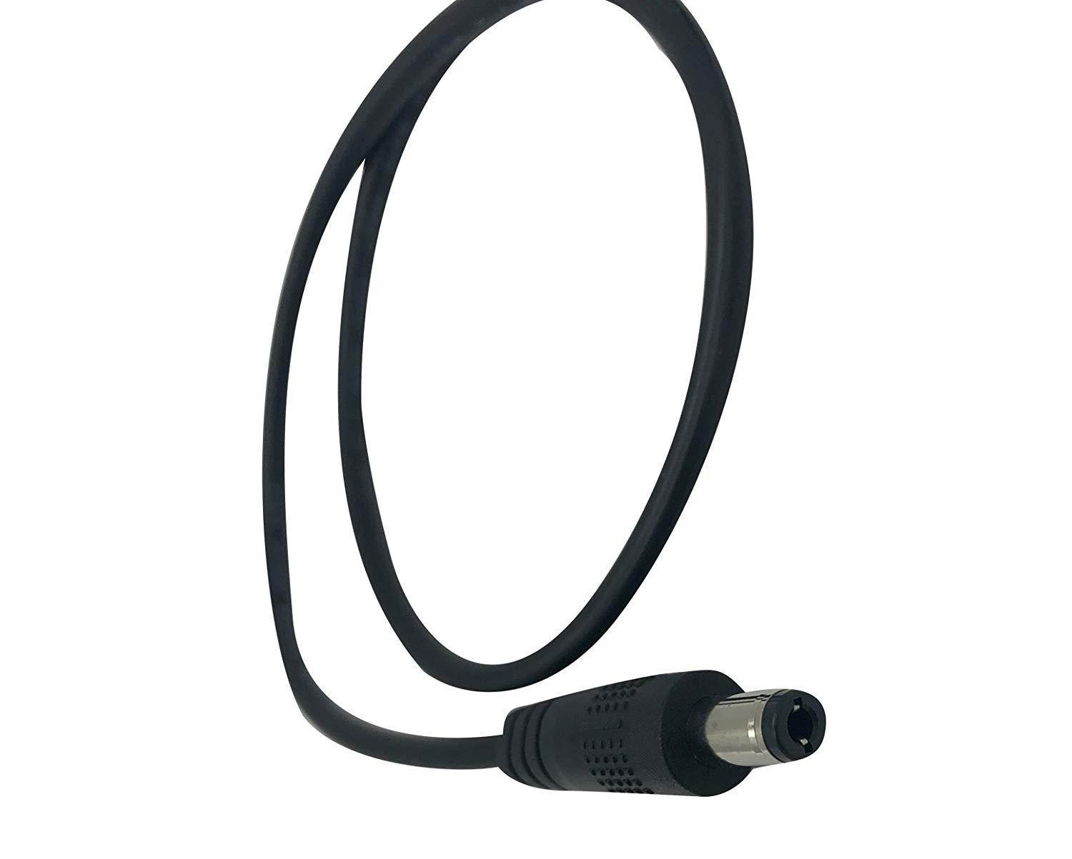 DC Power 12V 5.5mm x 2.5mm Barrel Male Plug Connector Pigtail 20AWG (1 Pack)