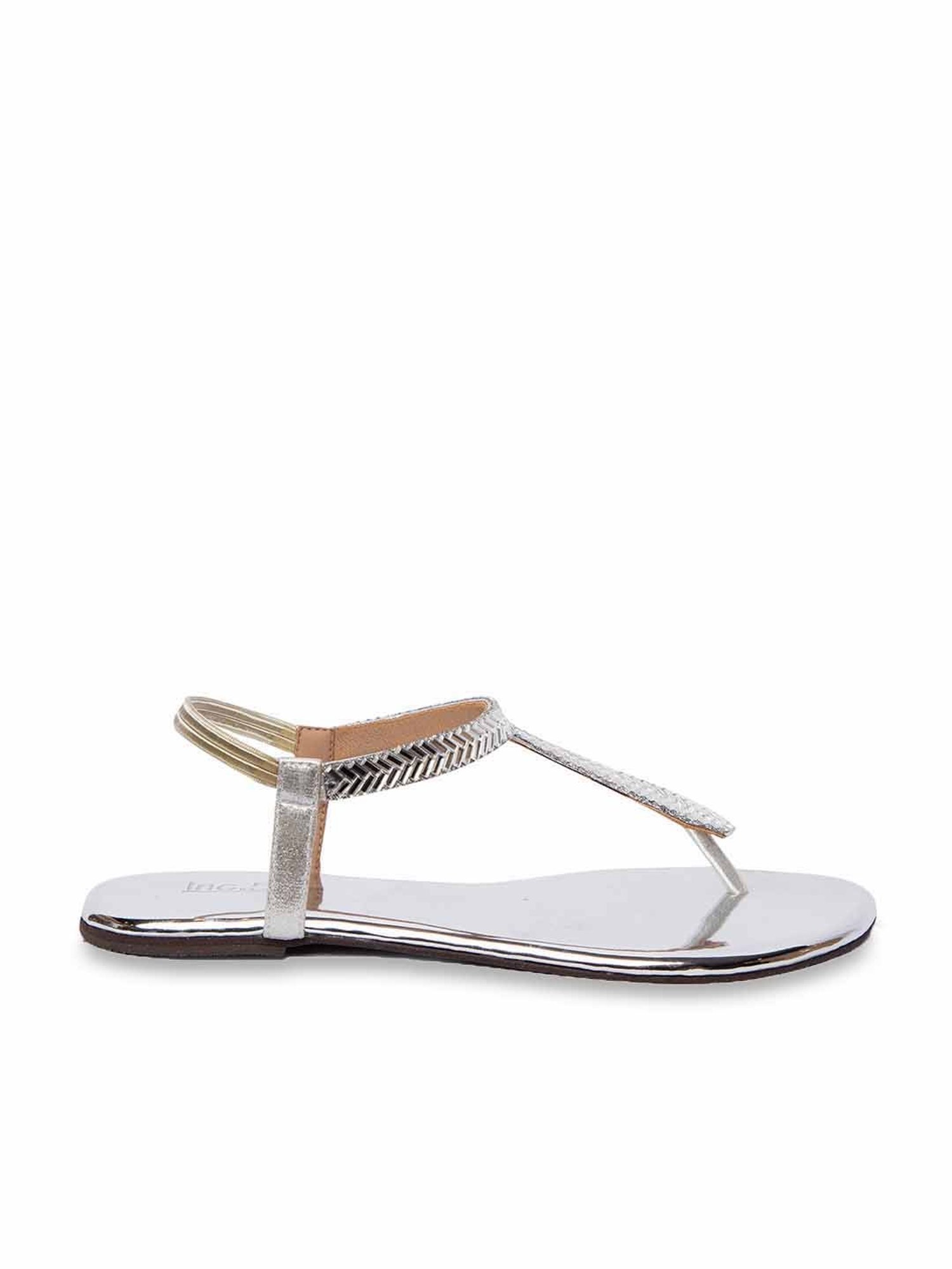 Inc.5 Women's Silver Sling Back Sandals