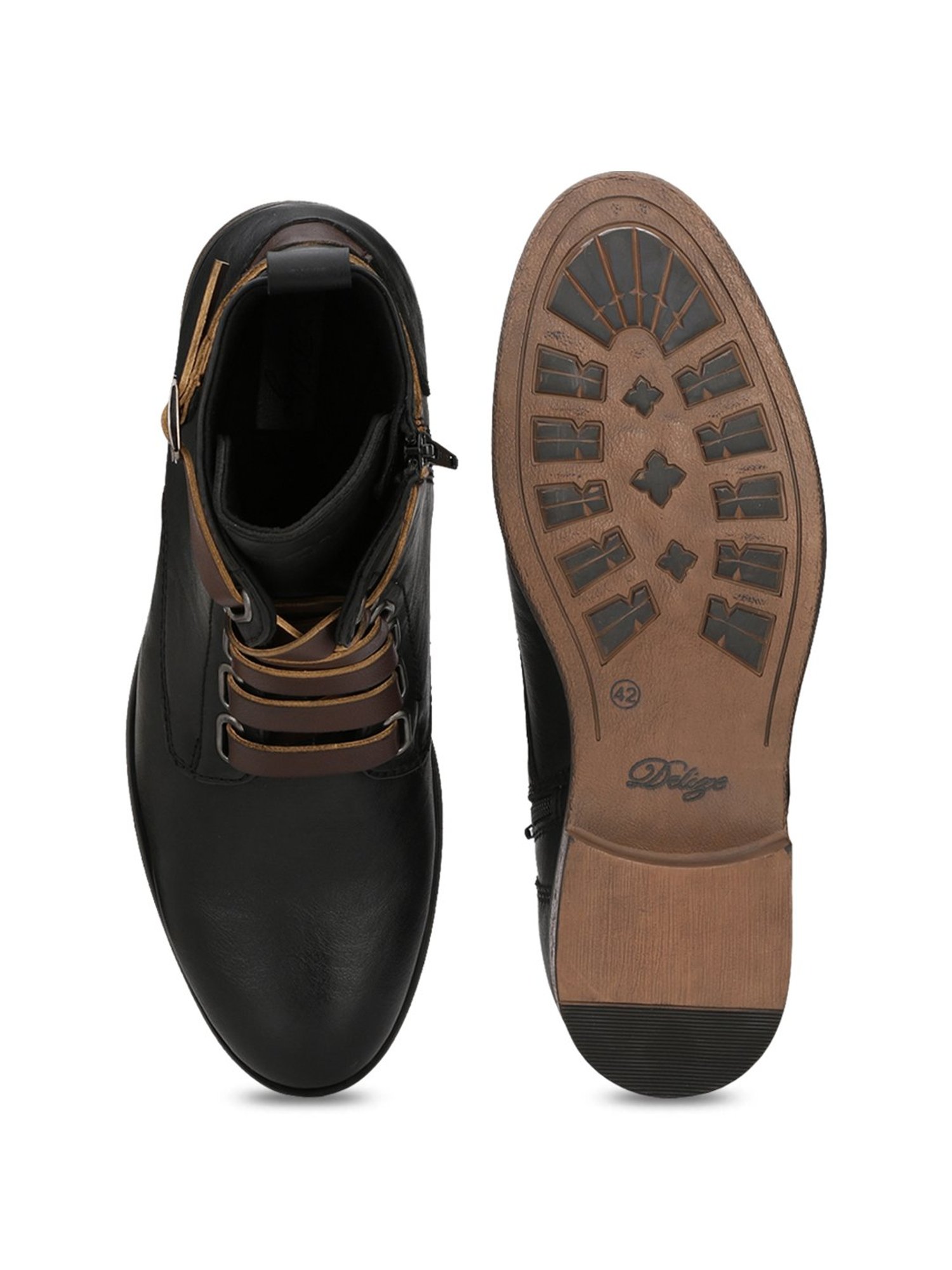 Delize Men's Black Derby Boots