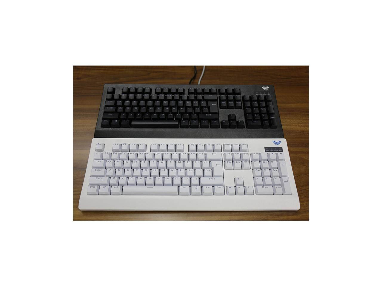 AULA Demon King Mechanical Multi-color LED Gaming Keyborad ,Blue Switch(White)