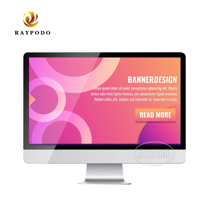 Raypodo 23.6 inch FHD All In One computer I3-7100 / I5-7400 / I7-8700 4G+120GB SSD