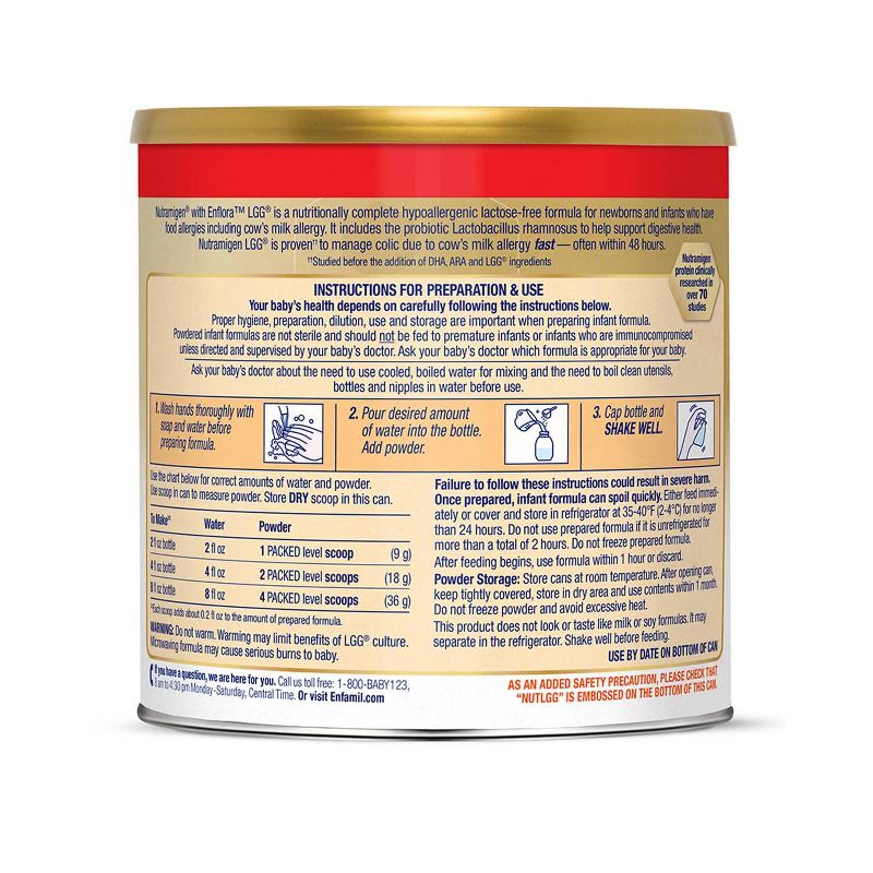 Enfamil Nutramigen with Enflora LGG Infant Hypoallergenic Formula Powder - 19.8oz