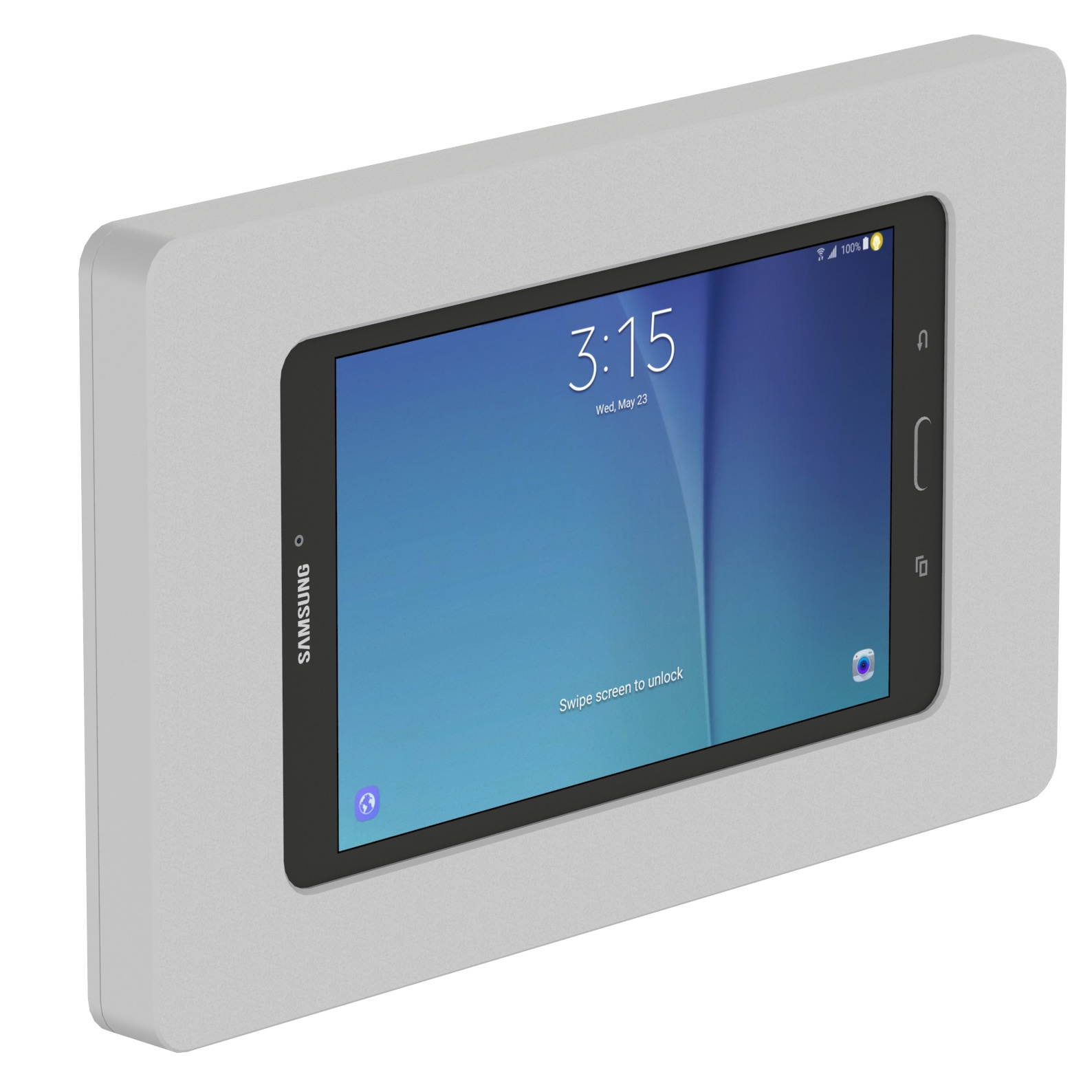 VidaMount Light Grey VESA Enclosure compatible with Samsung Galaxy Tab E 8.0