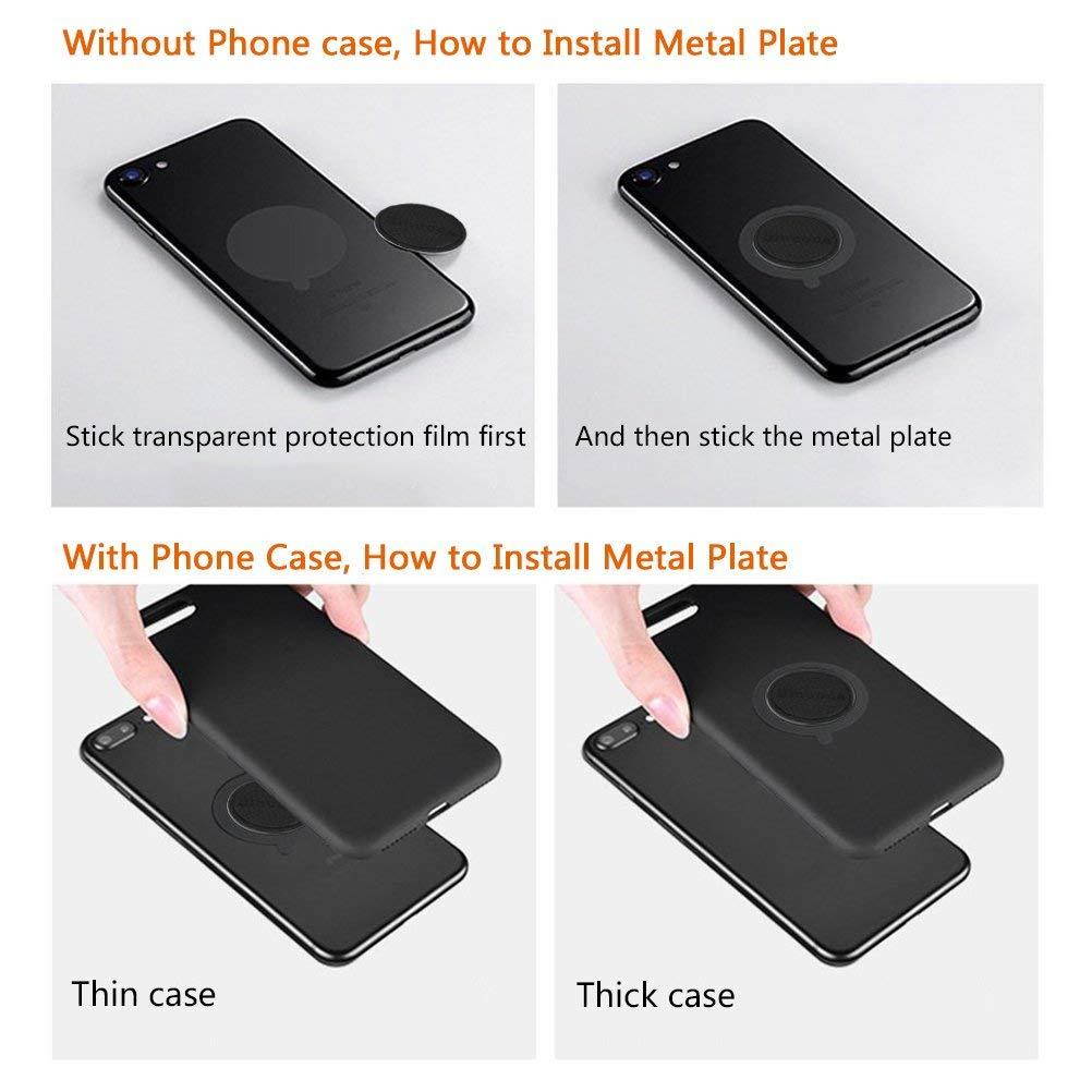 Magnetic Phone Holder for Car Dashboard, Car Phone Mount Luminous Magnetic Car Phone Holder, Universal Metal Magnetic Phone Car Mount 360 Rotation for iPhone,Samsung,Smartphones,GPS