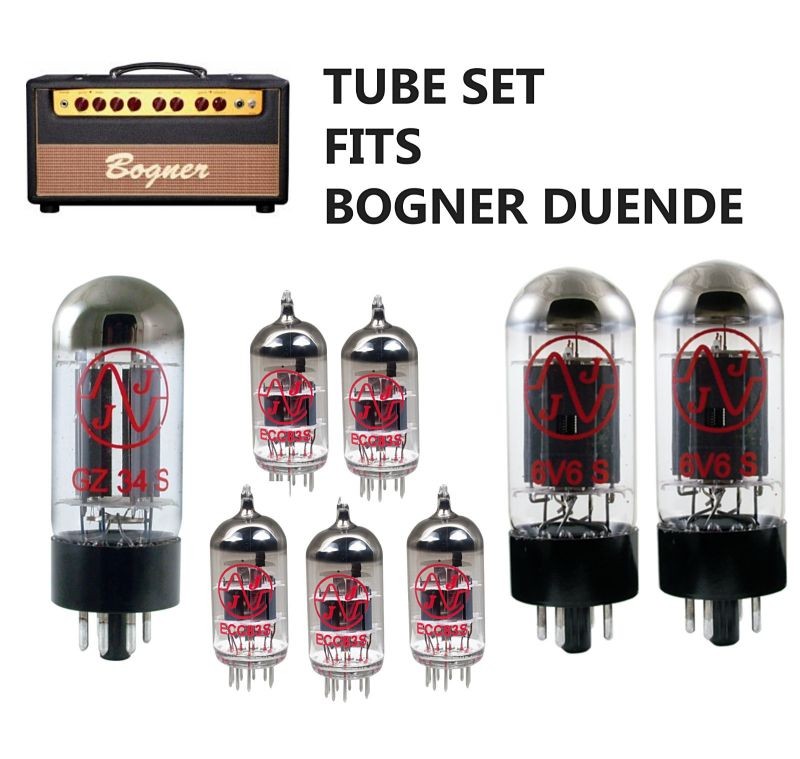 Tube SET  Bogner Duende JJ Electronics one 5AR/GZ34 + five 12AX7/ECC83 + two 6V6