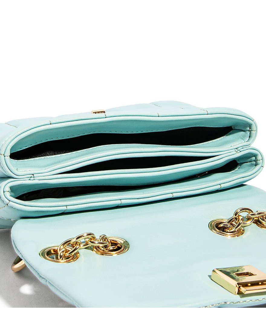 House of Want We Slay Small Quilted Chain Strap Vegan Leather Shoulder Bag