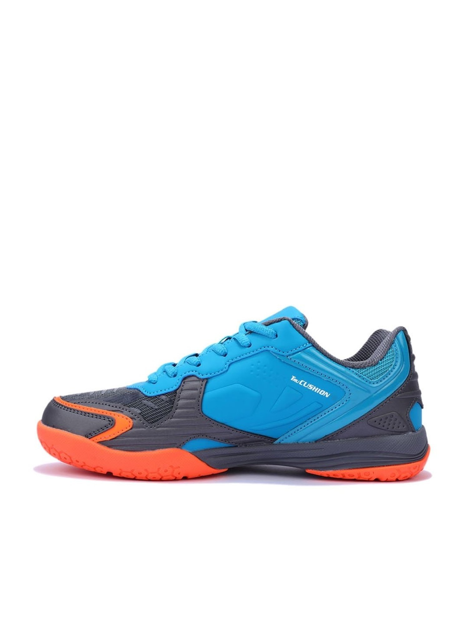 Yonex Badminton Shoe DUAL BLACK AQUA BLUE WARM RED NON MARKING TRU CUSHION