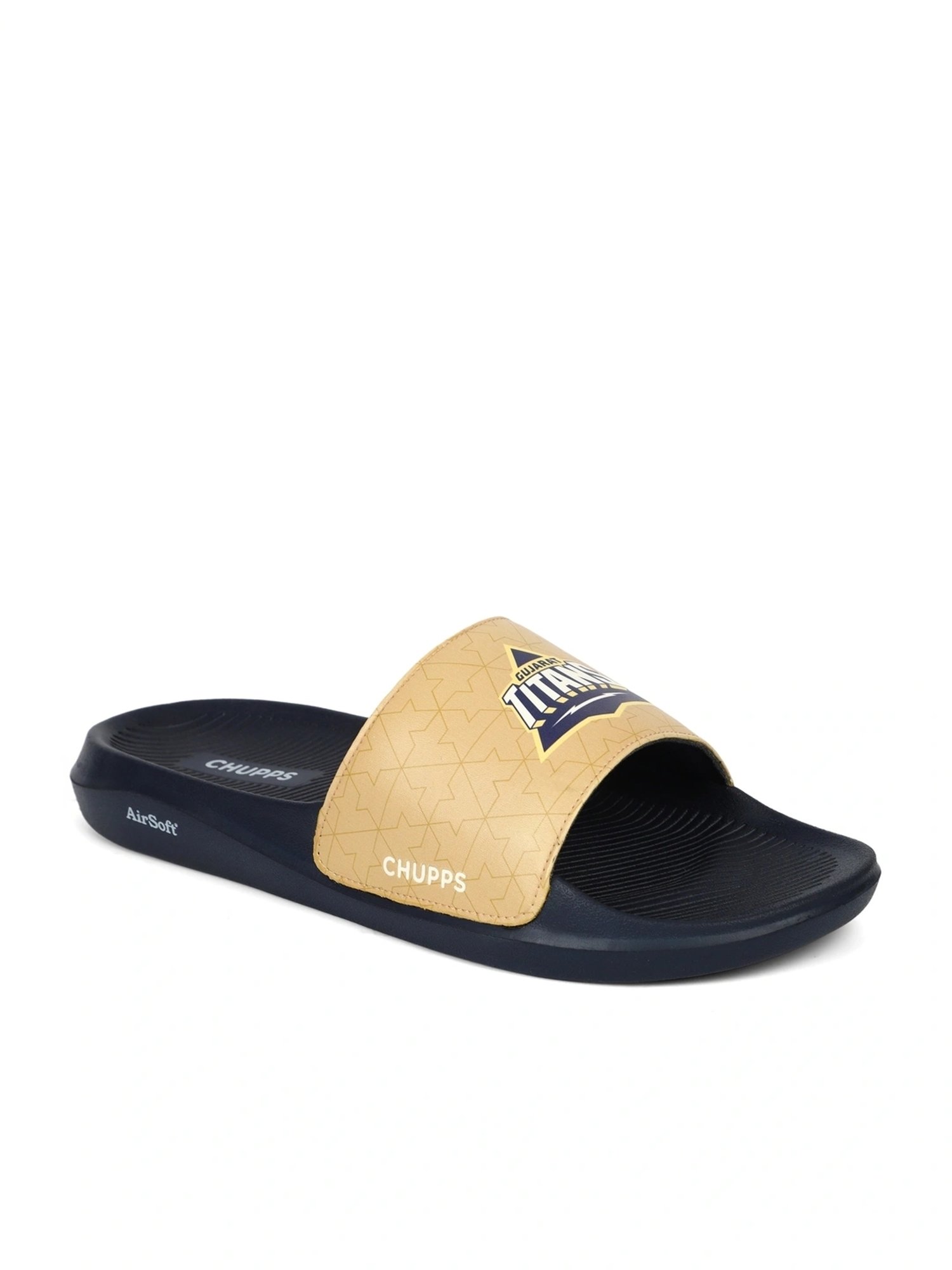Chupps Men's Gujarat Titans Beige Slides
