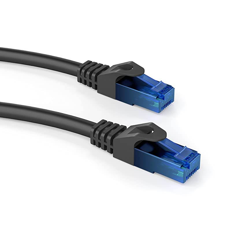 Ethernet Network Lan Patch Cable 1 foot x5 transfers a maximum internet speed of 1GB is compatible with Gigabit networks Switches Routers Modems with RJ45 port in blue