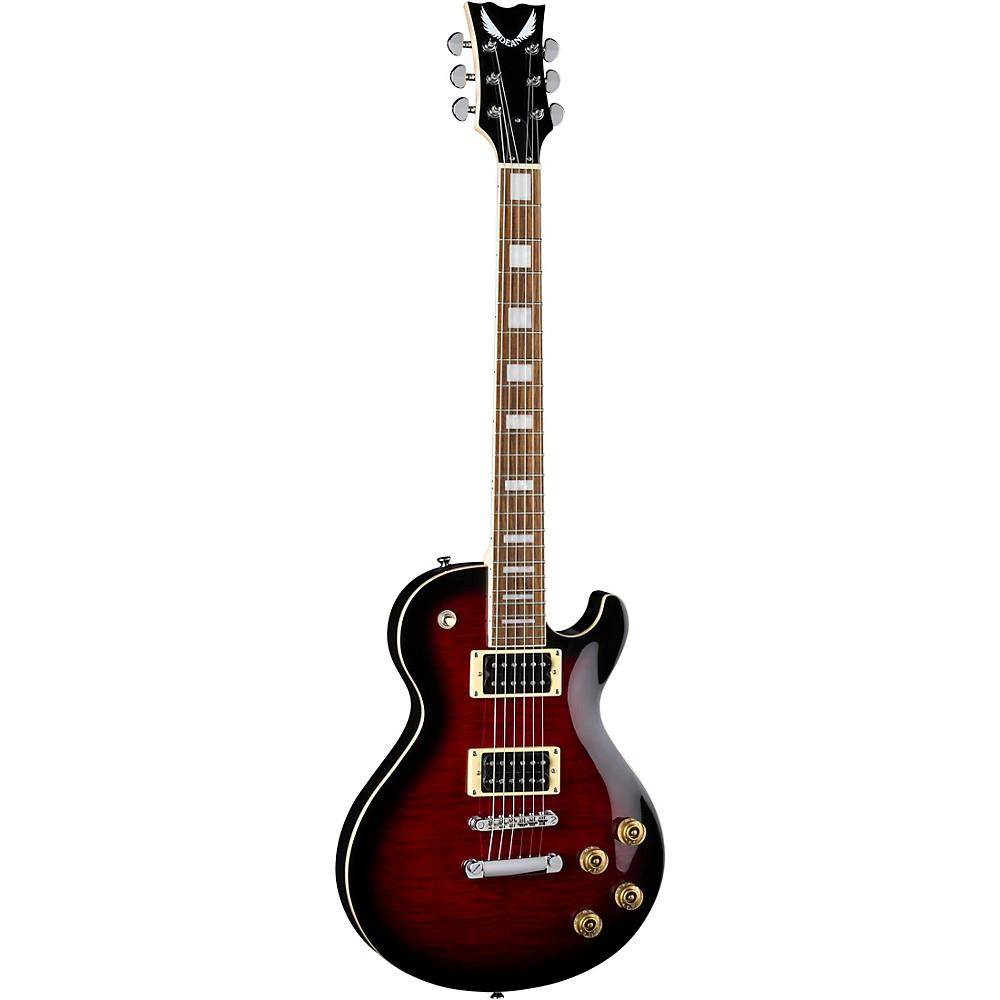 Dean Thoroughbred X Flame Top Electric Guitar Transparent Red