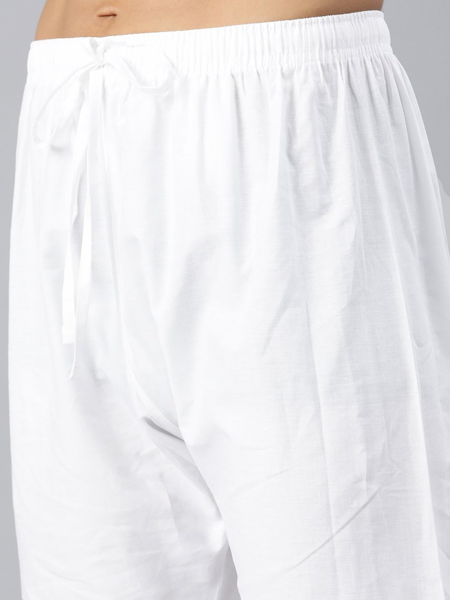 Manthan Blue & White Regular Fit Kurta & Churidar Set