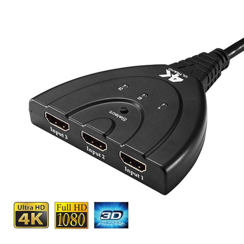 DigiSun 4K2K HDMI 3x1 Switch with Pigtail Cable v1.4, HDMI 3 in 1 out, Supports up to UHD 4K2K/Full HD/1080P signal with HDCP &hellip;